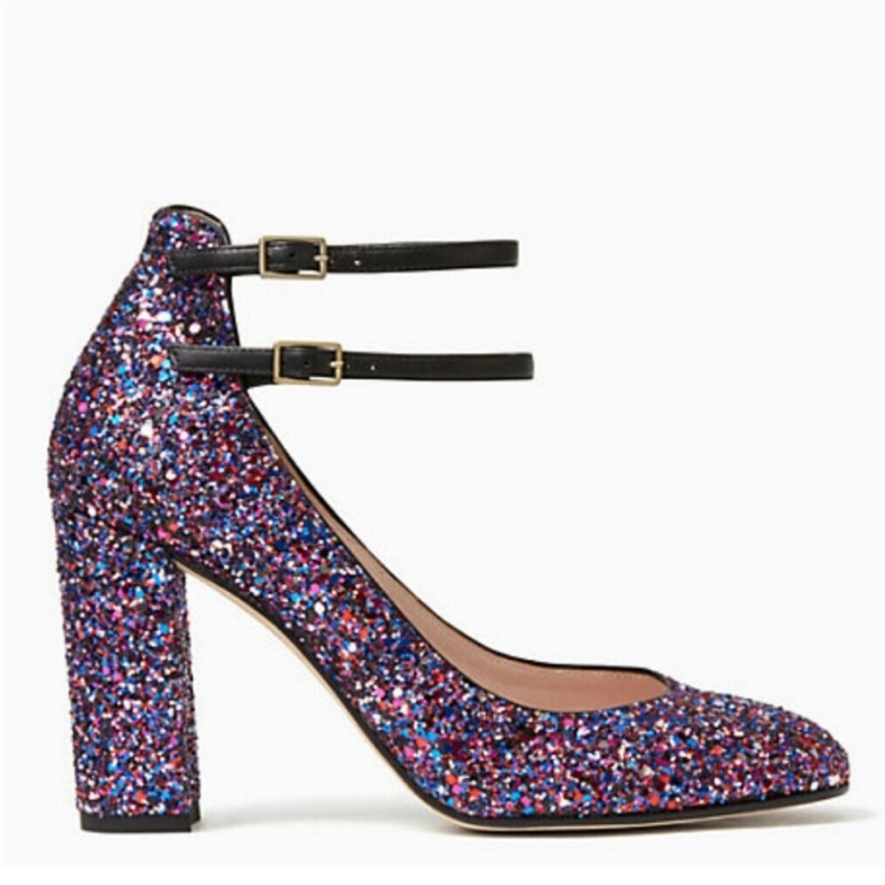 Kate Spade Glitter Heels US size 7.5 - Picture 6 of 6